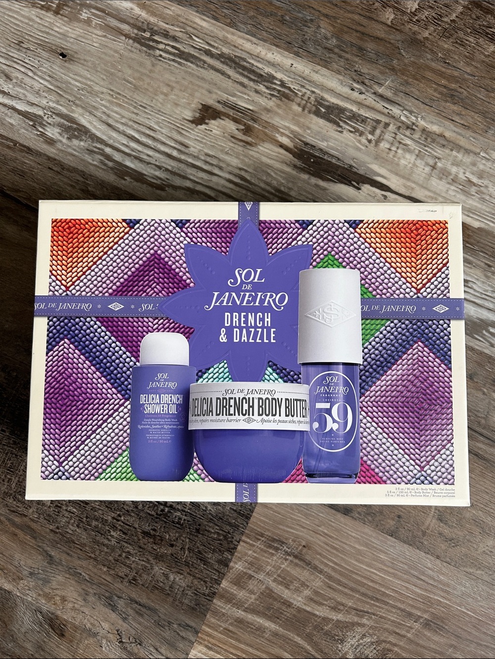 NIB Sol de Janeiro Drench & Dazzle Set — Purple